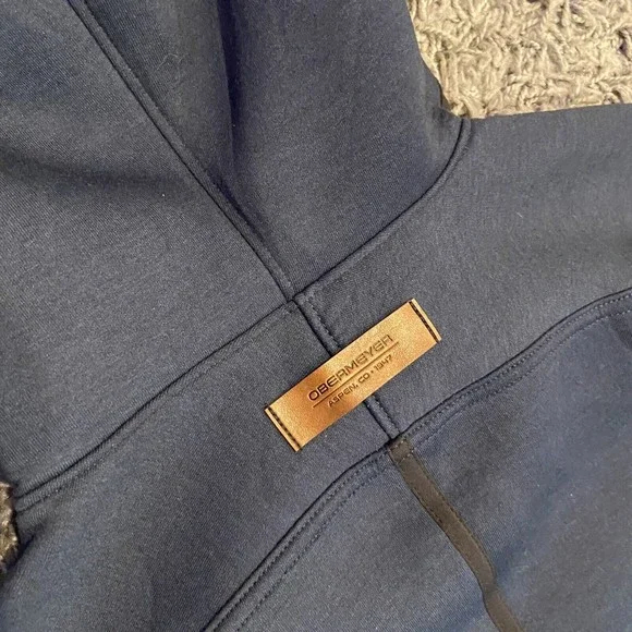 Obermeyer Women’s Lila Fleece Pullover Hooded Pockets Blue Size S EUC - Picture 12 of 12